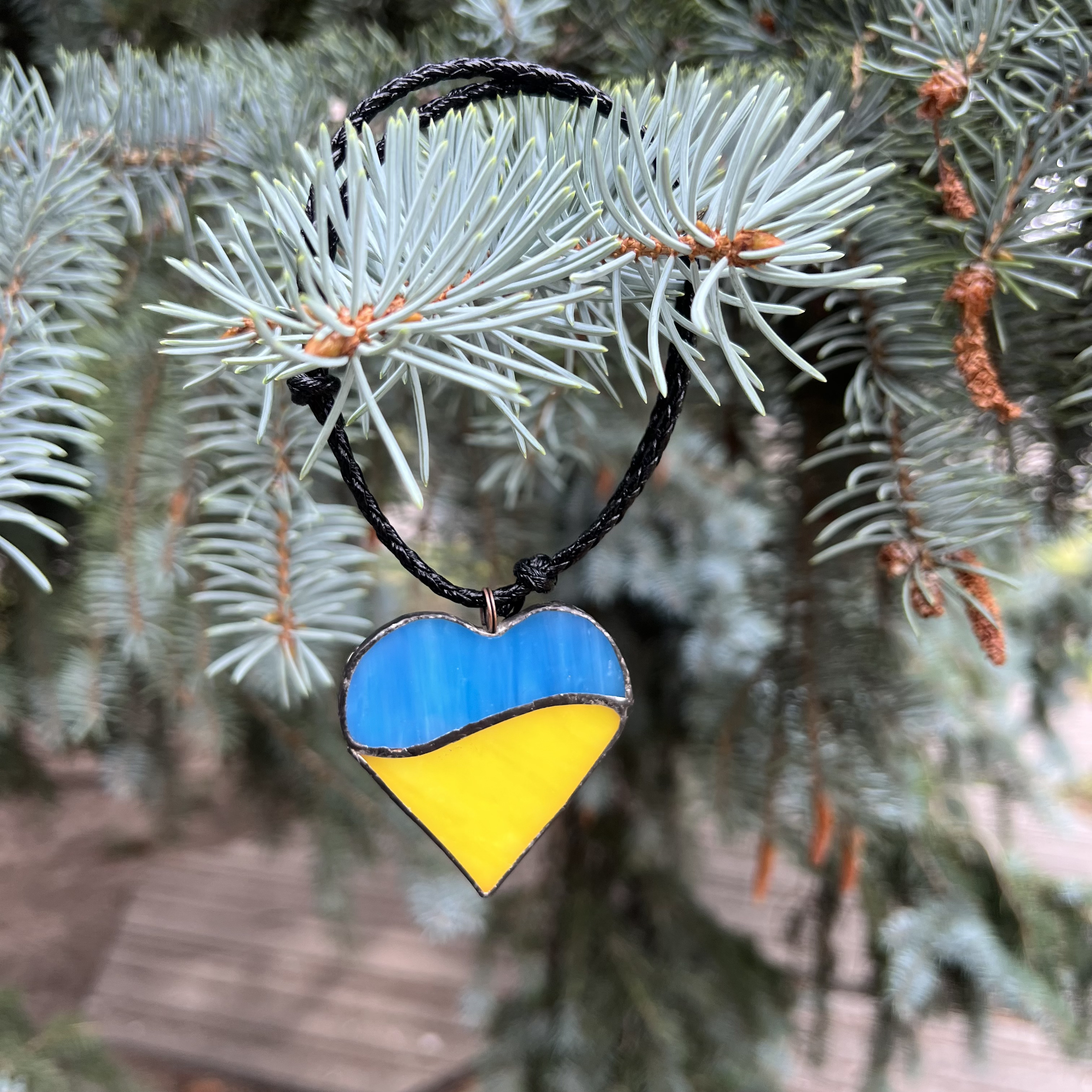 Підвіска "Серце Україна". Ручна робота